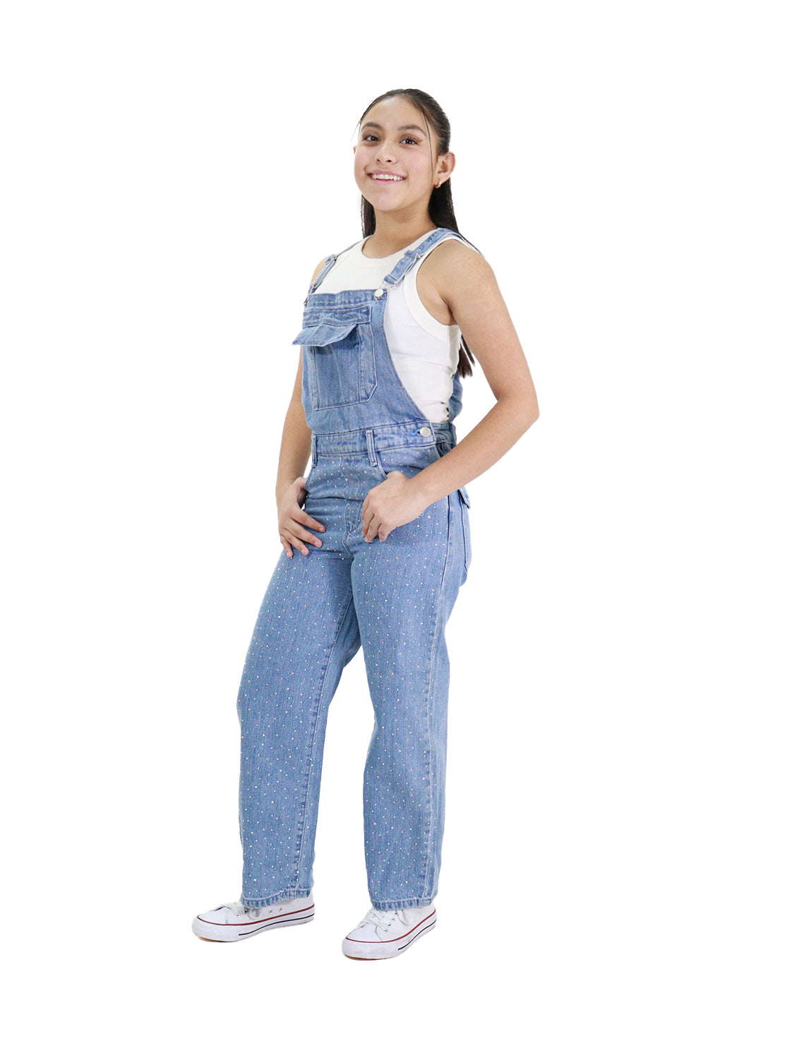 Overol Wide Con Pedrería