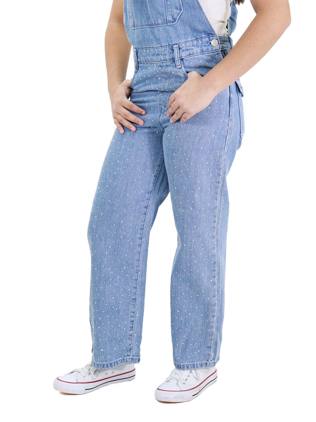 Overol Wide Con Pedrería